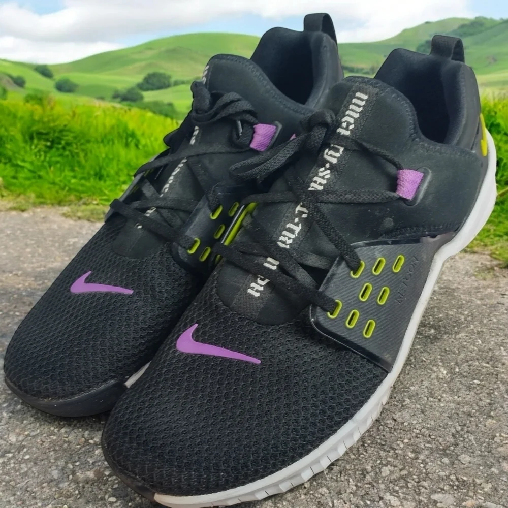 Nike Free X Metcon 2 Training Shoes Men's Sz 12 Black Purple Green AQ8306-035